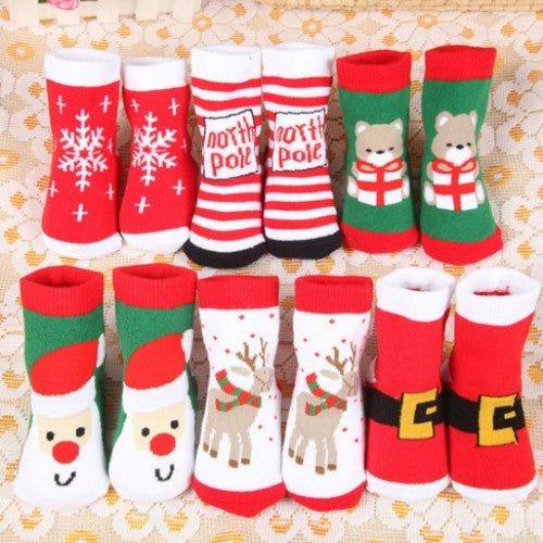 Christmas Pattern Baby Socks