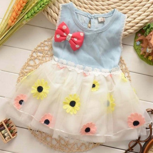 Baby Girls Summer Lace Flower Dress