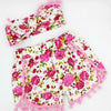 Gold Dots Floral Cotton Petti Set