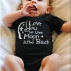 I LOVE YOU TO THE MOON AND BACK Print Jumpsuit