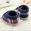 Plaid Lace Up Soft Sole Shoes