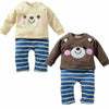 Bear Pattern Cotton Rompers