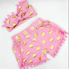 Gold Dots Floral Cotton Petti Set