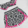 Gold Dots Floral Cotton Petti Set