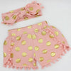 Gold Dots Floral Cotton Petti Set
