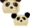 Panda Wool Knit Sweater Cap